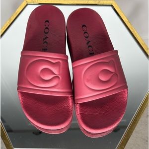 Coach Rubber Slide